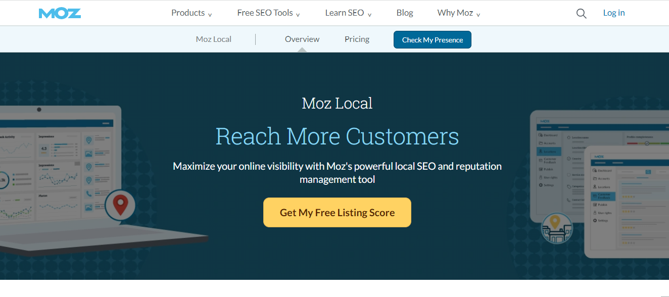 Moz Local SEO tool