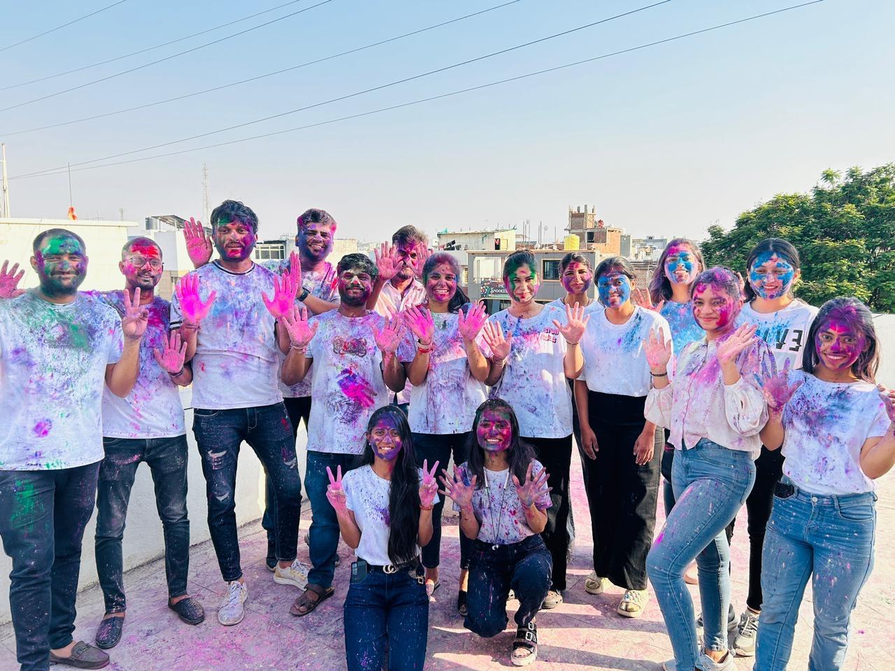 Credfino Team celebrating festival of colors - Holi