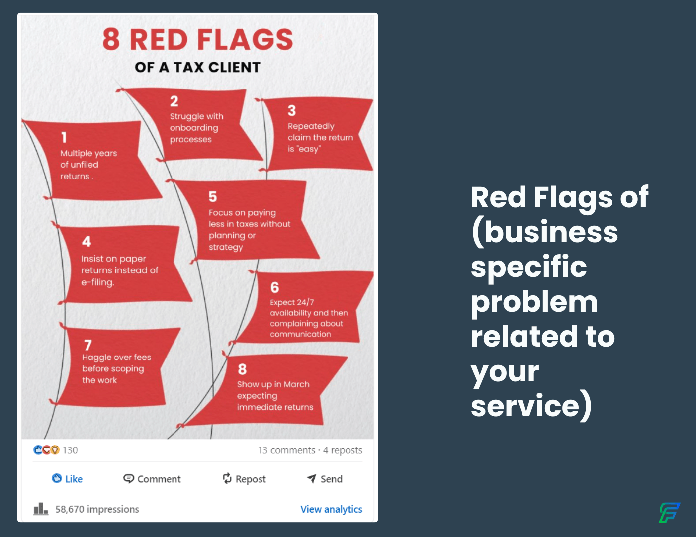Post No. 12: Red Flag Reveal