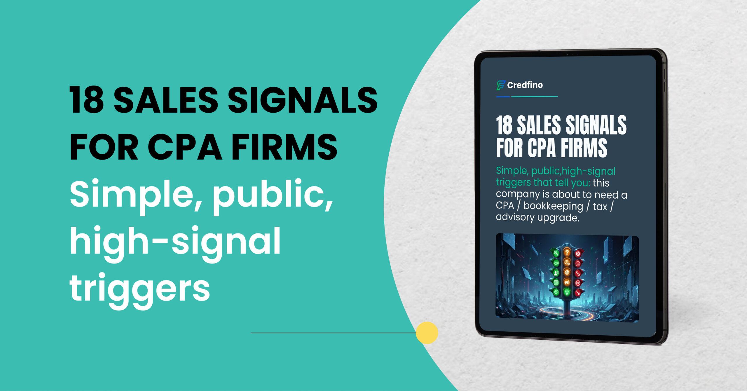 18 Sales Signals for CPA Firms